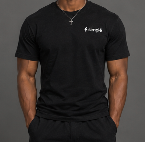 Simplé White & Black T-Shirt